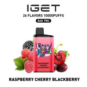 IGET Bar Pro 10000 Puffs-Raspberry Cherry blackberry