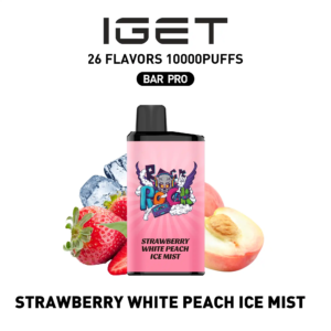 IGET Bar Pro 10000 Puffs-Strawberry white peach ice mist